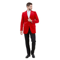 Men's Modern Fit Velvet Blazer Only - Bundle Bus