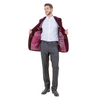 Men's Modern Fit Velvet Blazer Only - Bundle Bus