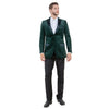 Men's Modern Fit Velvet Blazer w/ Elbow Patch - Bundle Bus