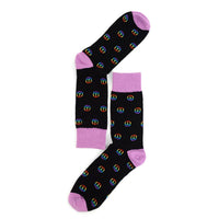 Men's Peace Sign Novelty Socks - NVS1901 - Bundle Bus