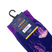 Men's Pink Jellyfish Novelty Socks - NVS19643 - PUR - Bundle Bus