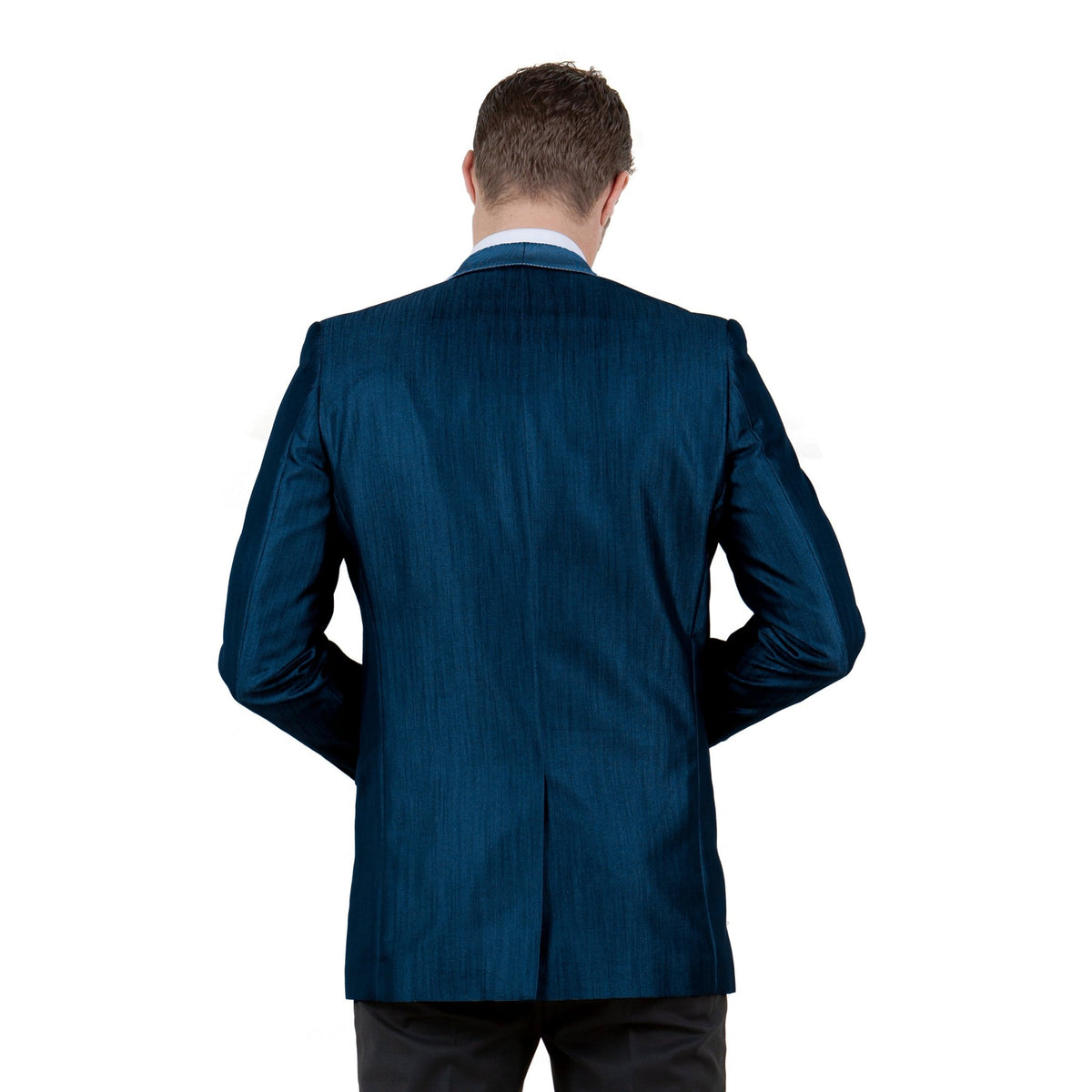 Men's Satin Textured Sport Coat Only - Bundle Bus