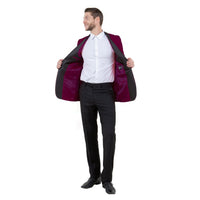 Men's Satin Textured Sport Coat Only - Bundle Bus