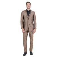 Men's Sharskin Slim - Fit 3 - Piece Suit - Bundle Bus