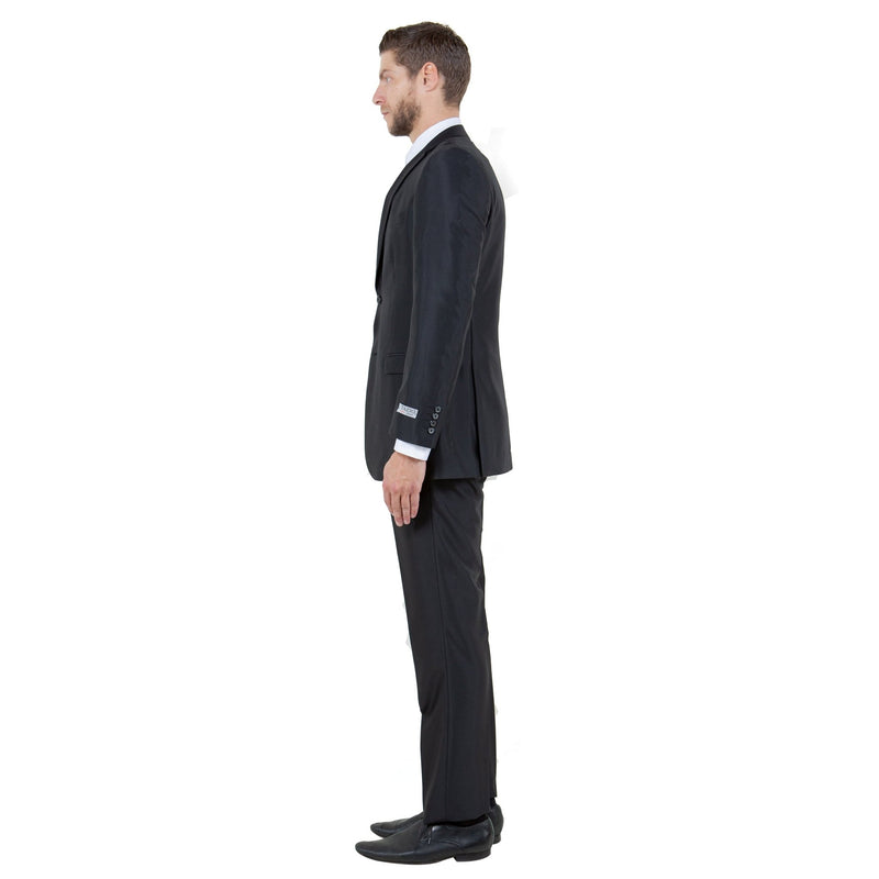 Men's Sharskin Slim - Fit 3 - Piece Suit - Bundle Bus