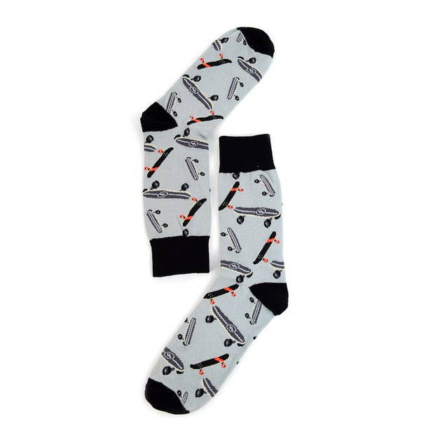 Men's Skateboard Novelty Socks - Bundle Bus