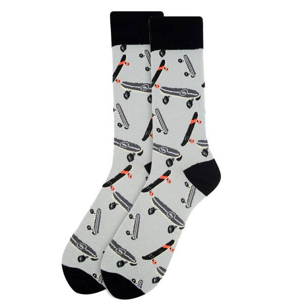 Men's Skateboard Novelty Socks - Bundle Bus