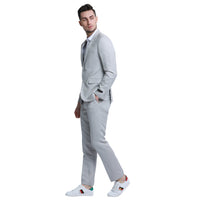 Men's Skinny Fit 2pc Linen Suit - Bundle Bus