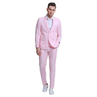 Men's Skinny Fit 2pc Linen Suit - Bundle Bus