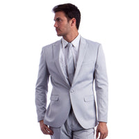 Men's Skinny - Fit 2pc Suit w/ Peak Lapel - Bundle Bus