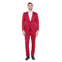 Men's Skinny - Fit 2pc Suit w/ Peak Lapel - Bundle Bus
