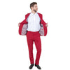 Men's Skinny - Fit 2pc Suit w/ Peak Lapel - Bundle Bus
