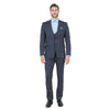 Men's Skinny - Fit Glen Plaid 3pc Suit Set w/ U - Neck Vest - Bundle Bus