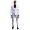 Men's Skinny - Fit Solid 3pc Suit - Bundle Bus