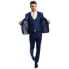 Men's Skinny - Fit Solid 3pc Suit - Bundle Bus