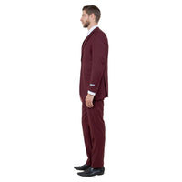 Men's Slim - Fit 3pc Suit, Notch Lapel - Bundle Bus