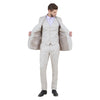 Men's Slim - Fit 3pc Suit, Notch Lapel - Bundle Bus