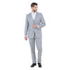 Men's Slim - Fit 3pc Suit, Notch Lapel - Bundle Bus