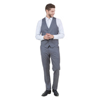 Men's Slim - Fit 3pc Suit, Notch Lapel - Bundle Bus