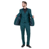 Men's Slim - Fit 3pc Suit, Notch Lapel - Bundle Bus