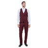 Men's Slim - Fit 3pc Suit, Notch Lapel - Bundle Bus