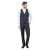 Men's Slim - Fit 3pc Suit, Notch Lapel - Bundle Bus