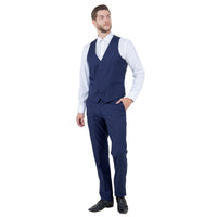 Men's Slim - Fit 3pc Suit, Notch Lapel - Bundle Bus