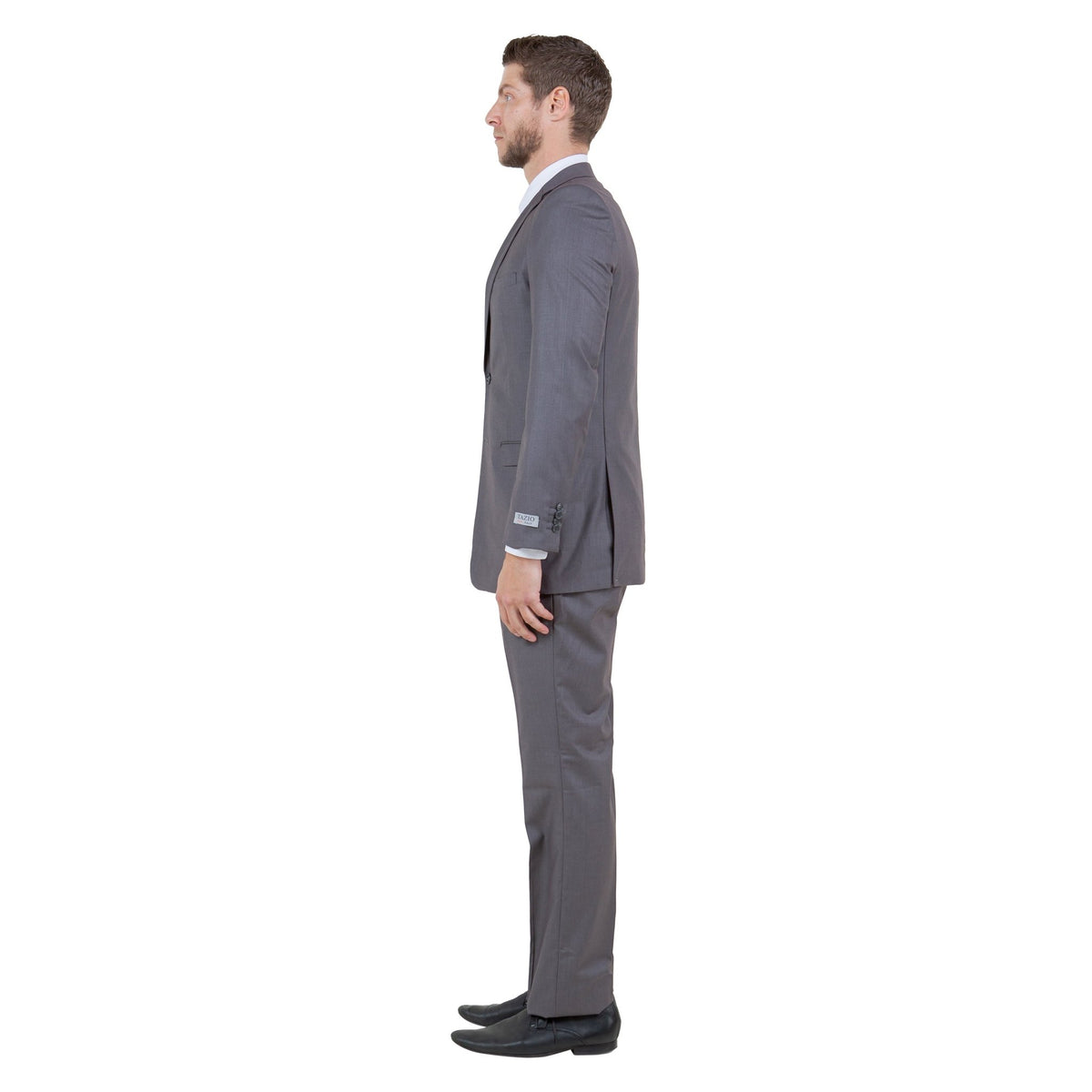 Men's Slim - Fit 3pc Suit, Notch Lapel - Bundle Bus