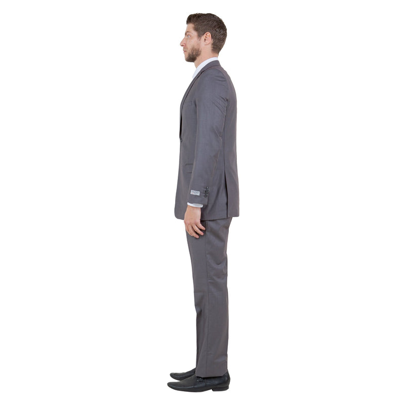 Men's Slim - Fit 3pc Suit, Notch Lapel - Bundle Bus