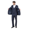 Men's Slim - Fit 3pc Suit, Notch Lapel - Bundle Bus