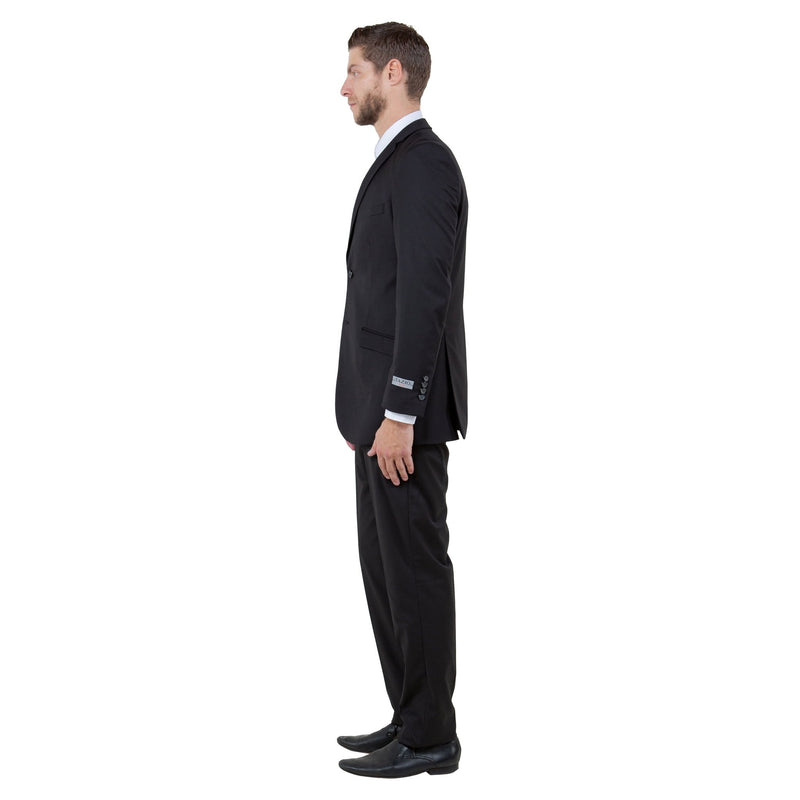 Men's Slim - Fit 3pc Suit, Notch Lapel - Bundle Bus