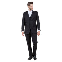 Men's Slim - Fit 3pc Suit, Notch Lapel - Bundle Bus