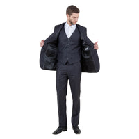 Men's Slim - Fit 3pc Suit, Notch Lapel - Bundle Bus