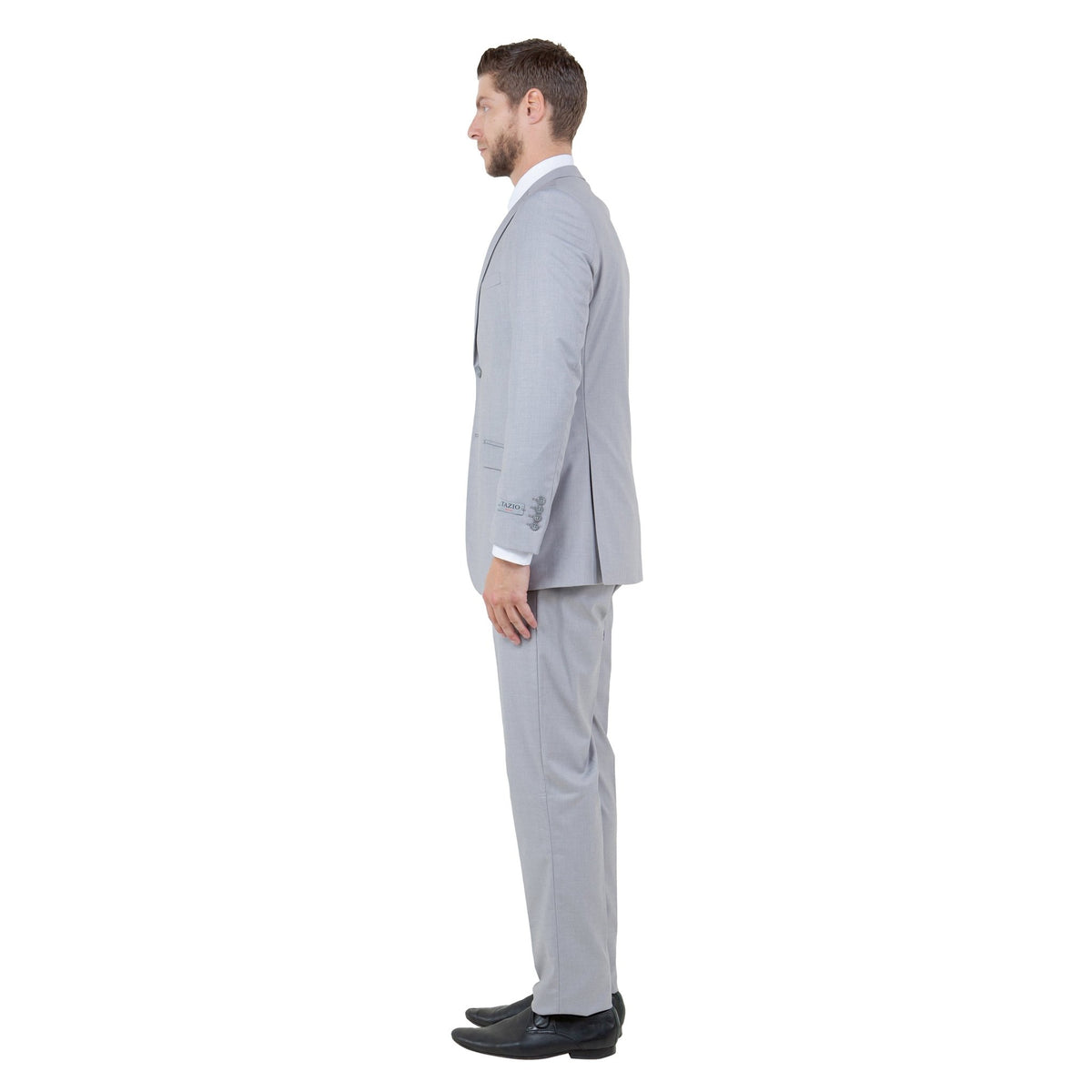 Men's Slim - Fit 3pc Suit, Notch Lapel - Bundle Bus