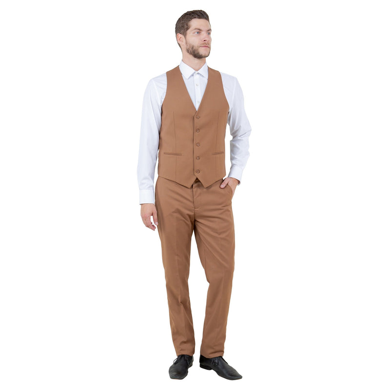 Men's Slim - Fit 3pc Suit, Notch Lapel - Bundle Bus