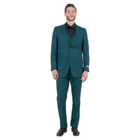 Men's Slim - Fit 3pc Suit, Notch Lapel - Bundle Bus