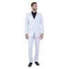 Men's Slim - Fit 3pc Suit, Notch Lapel - Bundle Bus