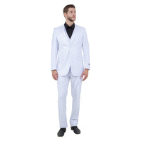 Men's Slim - Fit 3pc Suit, Notch Lapel - Bundle Bus