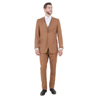Men's Slim - Fit 3pc Suit, Notch Lapel - Bundle Bus