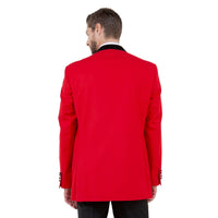 Men's Slim - Fit Tuxedo Sport Coat w/ Satin Notch Lapel - Bundle Bus