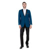 Men's Slim - Fit Tuxedo Sport Coat w/ Satin Notch Lapel - Bundle Bus