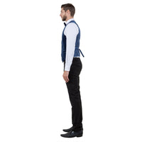 Men's Slim - fit Velvet Suits Separates, Vest And Bowtie - Bundle Bus