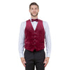 Men's Slim - fit Velvet Suits Separates, Vest And Bowtie - Bundle Bus