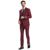 Men's Stacy Adams Hybrid - Fit 3pc Notch Lapel Suit Set, Jacket Vest and Pants - Bundle Bus