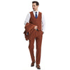 Men's Stacy Adams Hybrid - Fit 3pc Notch Lapel Suit Set, Jacket Vest and Pants - Bundle Bus