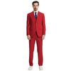 Men's Stacy Adams Hybrid - Fit 3pc Notch Lapel Suit Set, Jacket Vest and Pants - Bundle Bus
