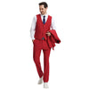 Men's Stacy Adams Hybrid - Fit 3pc Notch Lapel Suit Set, Jacket Vest and Pants - Bundle Bus