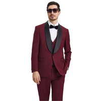 Men's Stacy Adams Hybrid - Fit 3pc Tuxedo Set - Bundle Bus