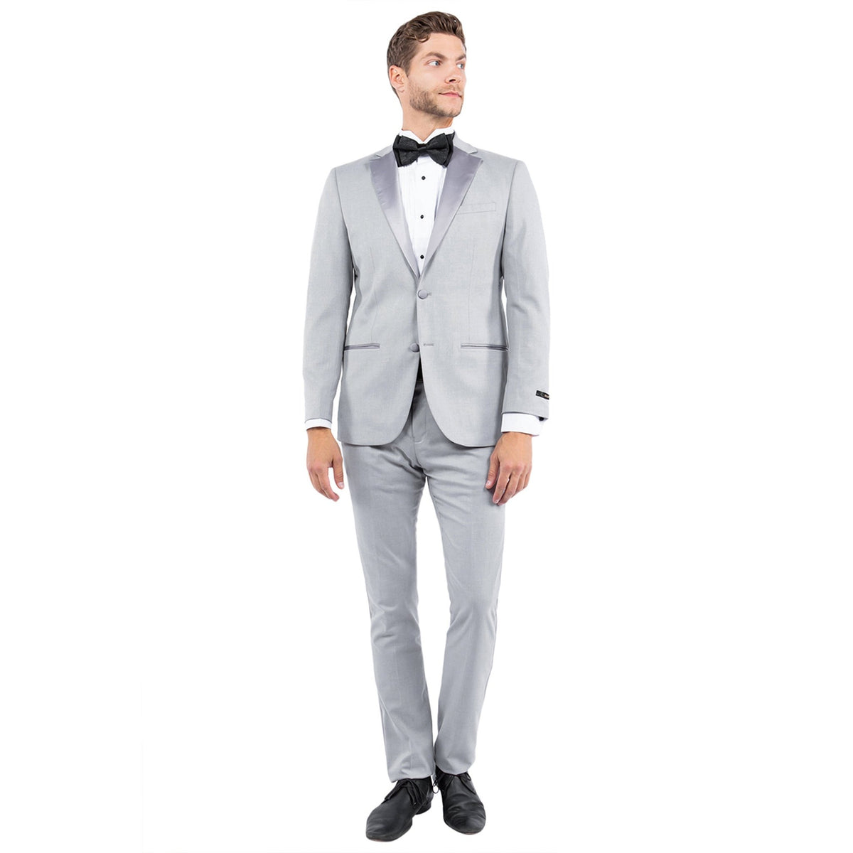 Men's Tailored - Fit Suits Separates Tuxedo Jacket w/ Notch Lapel - Bundle Bus