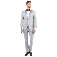 Men's Tailored - Fit Suits Separates Tuxedo Jacket w/ Notch Lapel - Bundle Bus